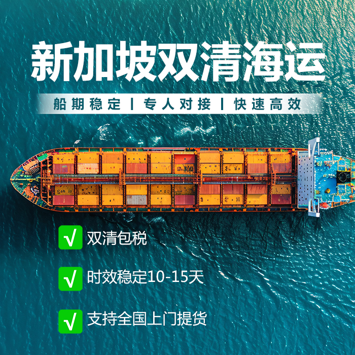 深圳到新加坡双清专线丨 新加坡港海运 丨新加坡海运时效